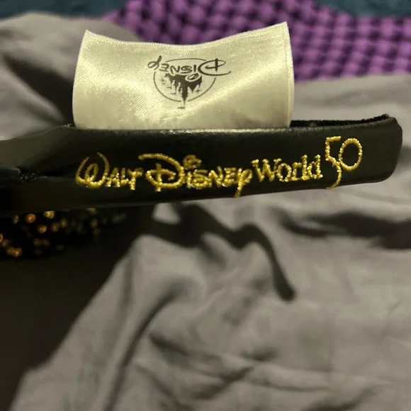 Disney Black and Gold Sequin Ears Headband - Picture 3 of 3